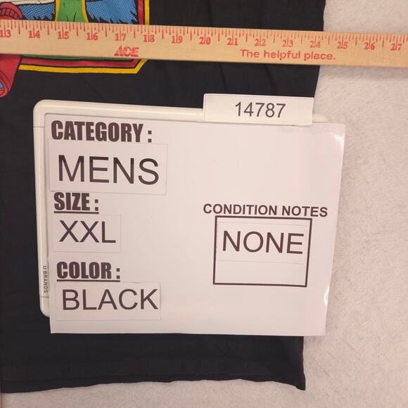 DOM Alien No Sign of Intelligent Life Anywhere T Shirt Mens Size 2XL Black - Picture 8 of 9